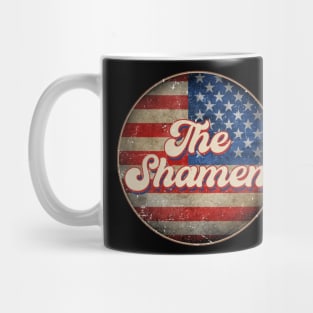 American Flag Personalized Shamen Proud Name Birthday Mug